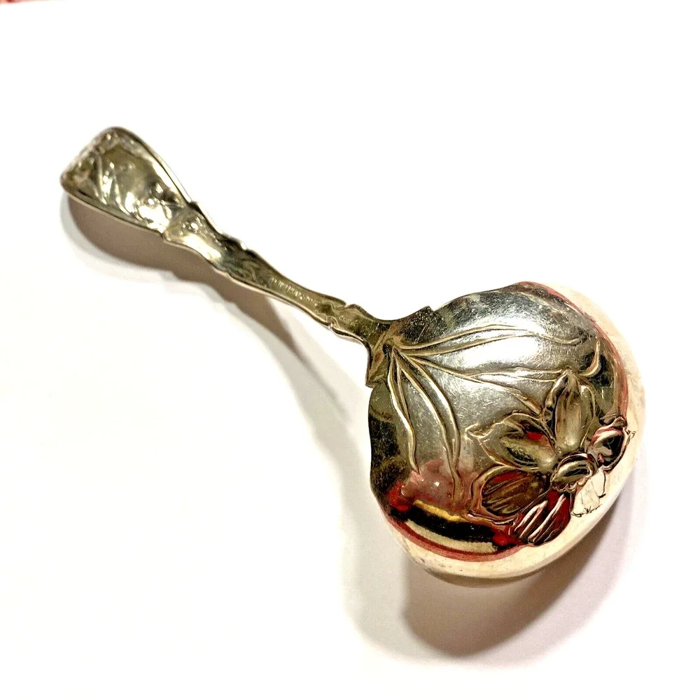Silverplated Serving Spoon Gravy Ladle Oneida Narcissus 1908 Silver Flatware